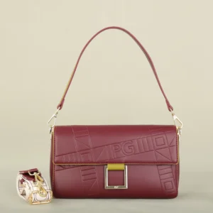 PG Exquisite Luxury Brand Fashion Design Handbag Classic Solid NEW Design 2025 Shoulder Bag Letter Embossed Ladies Party Bag