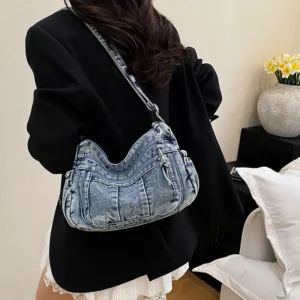 Casual women's denim large capacity crossbody bags shoulder bags сумка bolsos de mujer luxury designer bags bags for woman