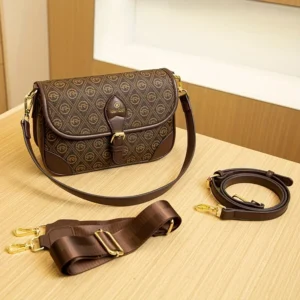 Printed Crossbody Bag, Fashion Mini Bag, Classic Style Shoulder Handbag For Women